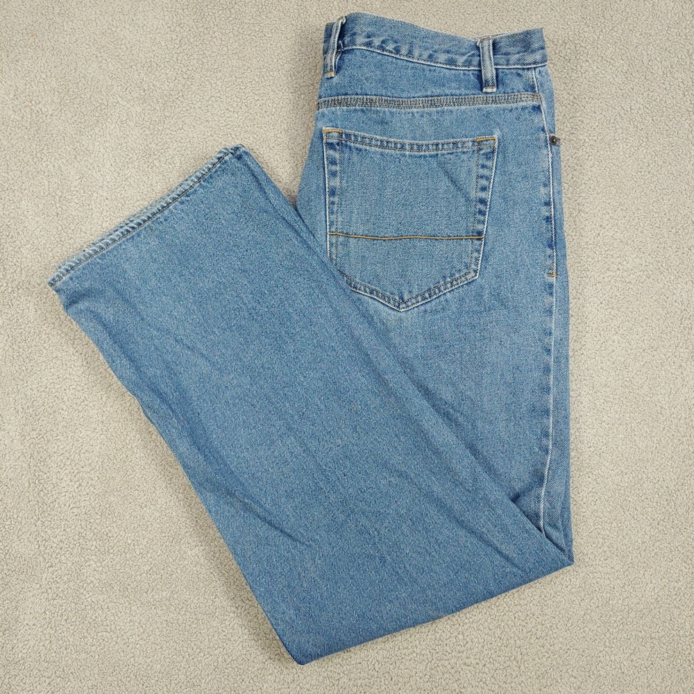 Big Mac Workwear Jeans - Men 37x30.5 Blue Vintage Straight Leg Denim y2k Baggy